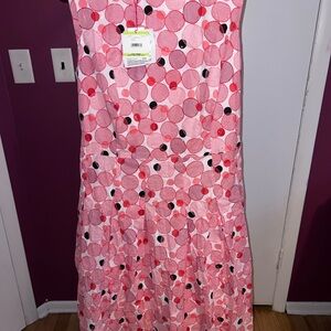 Ann Klein plus size Pink Polka Dot Dress